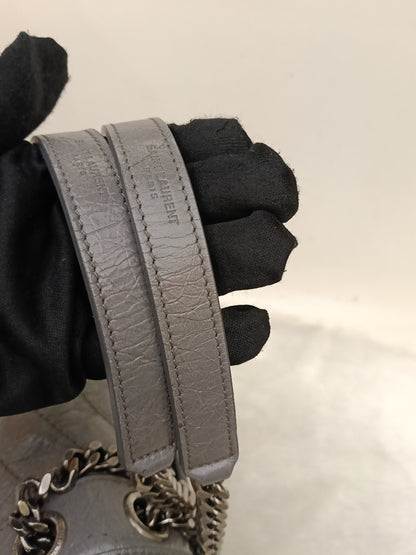 YsL Niki Medium Calfskin Grey RHW 2018