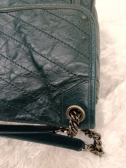 YsL Niki Medium Calfskin Emerald Green RHW 2018