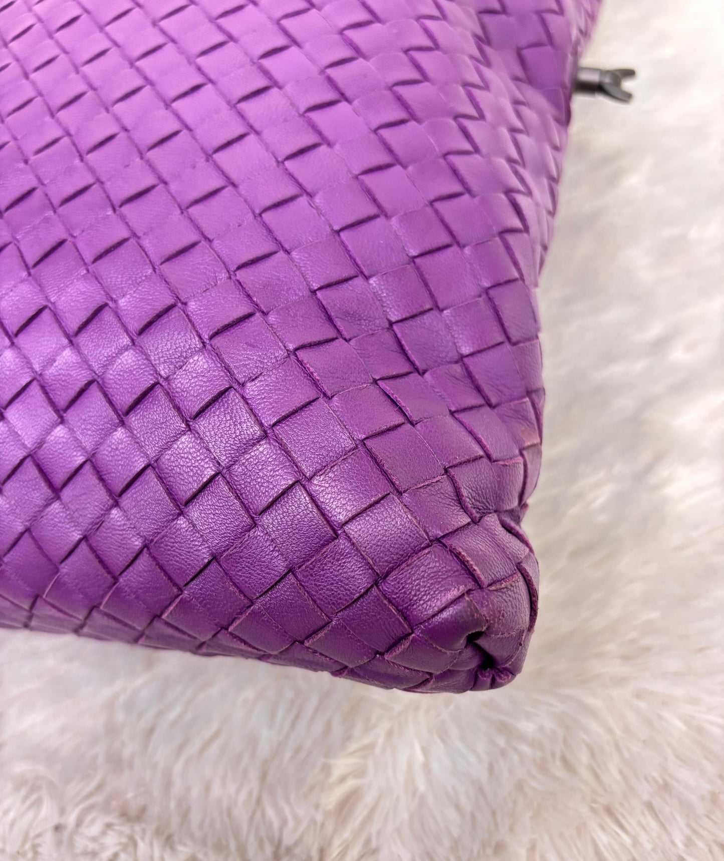 Bottega Veneta Convertible Intrecciato Medium 3 Ways Purple RHW