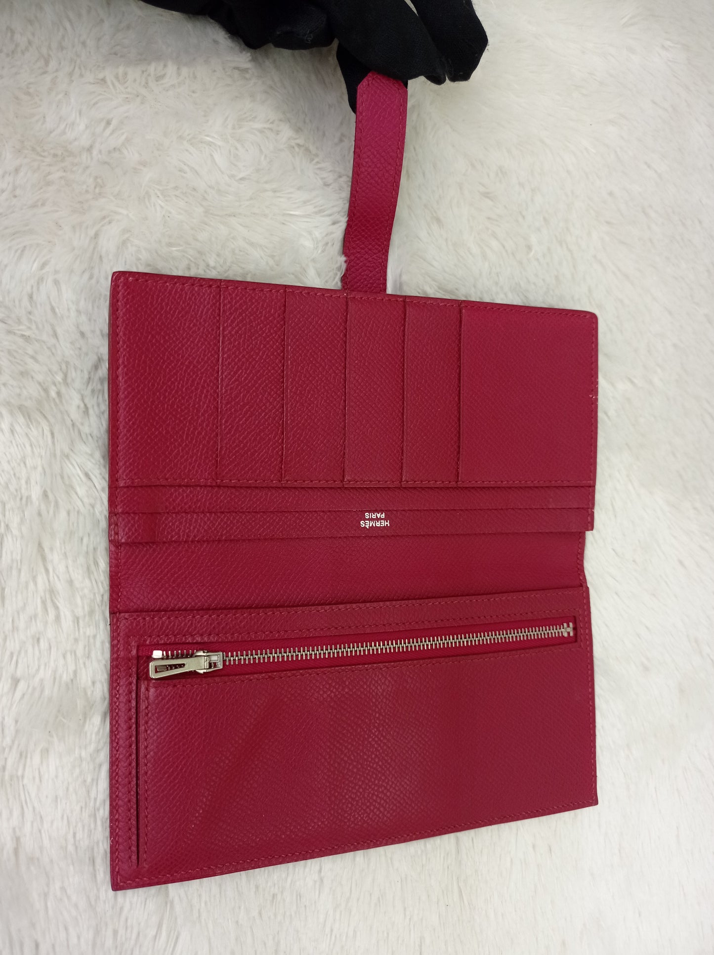 Hermes Bearn Wallet Epsom Rubish PHW #T