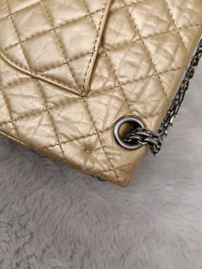 Chanel Reissue 225 Calfskin Gold RHW DF #12
