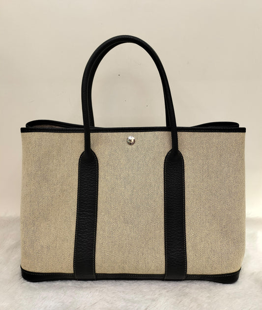 Garden Party 36 Toile Negonda Beige Black #N square