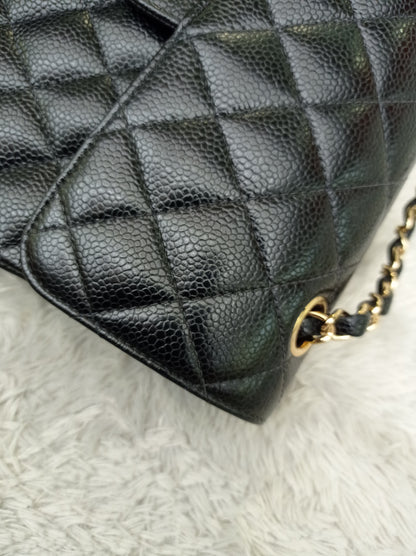 Chanel Small Caviar Black GHW DF #9
