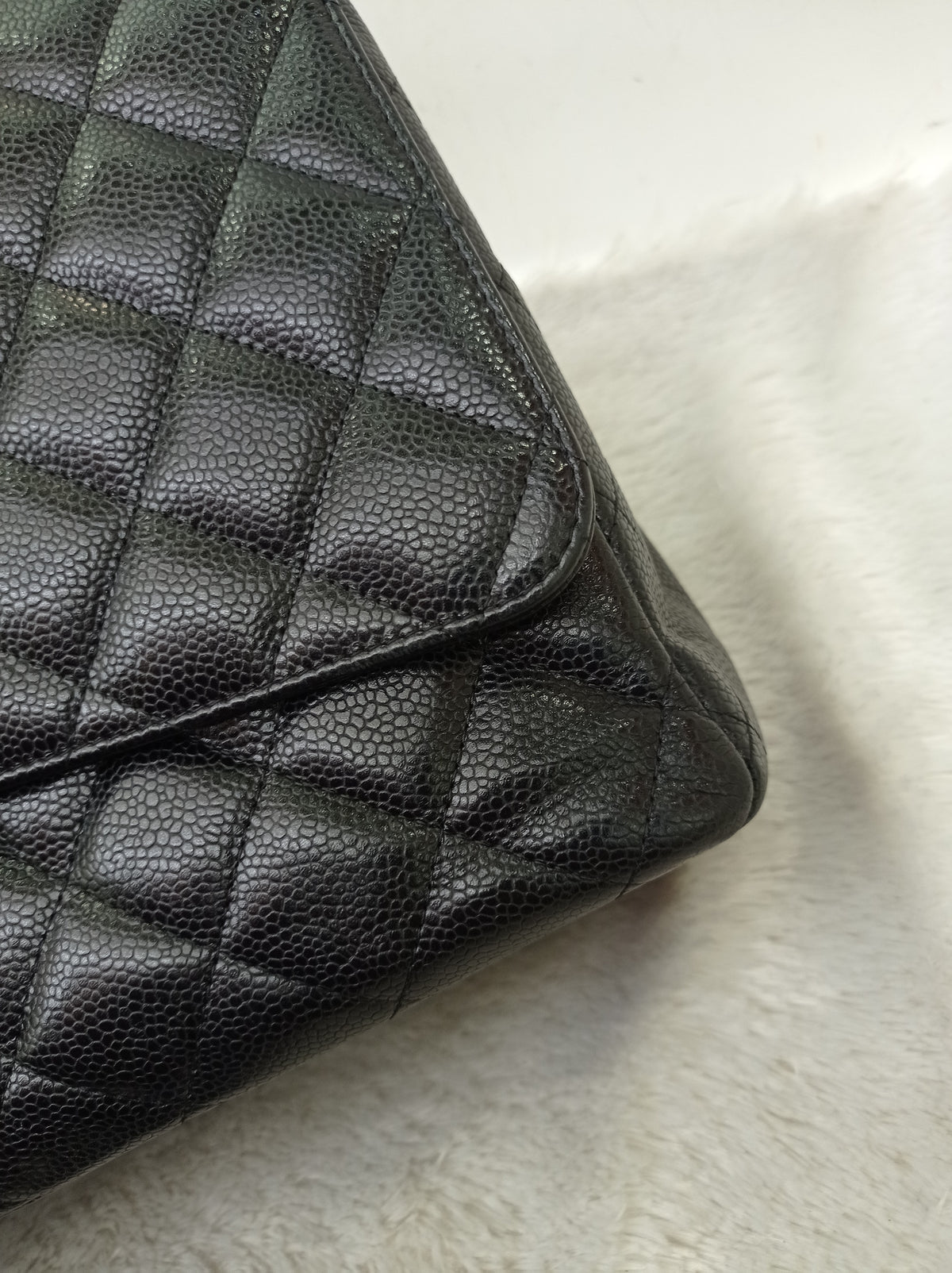 Chanel Maxi Caviar Black GHW DF #14