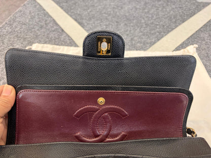 Chanel Medium Caviar Black GHW DF (CHIP)