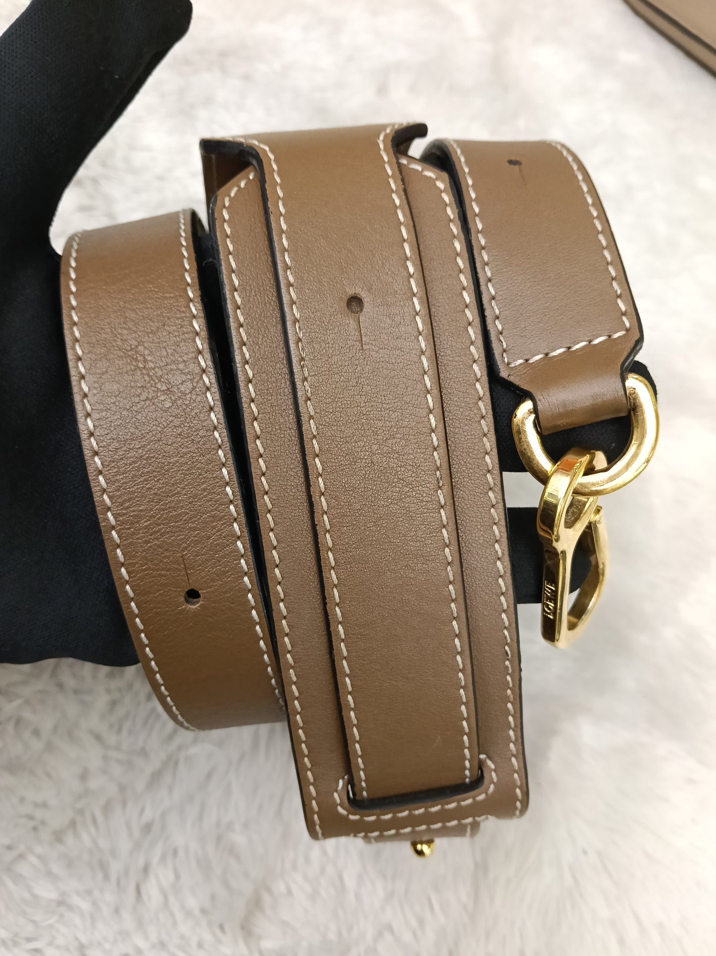 Loewe Puzzle Medium Grained Sand Mink GHW 2018