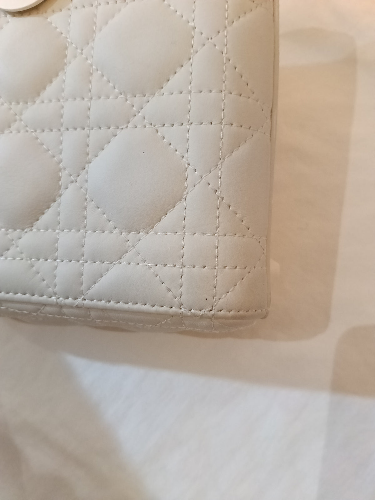 Lady Dior Mini Cannage Ultra Matte White 2020