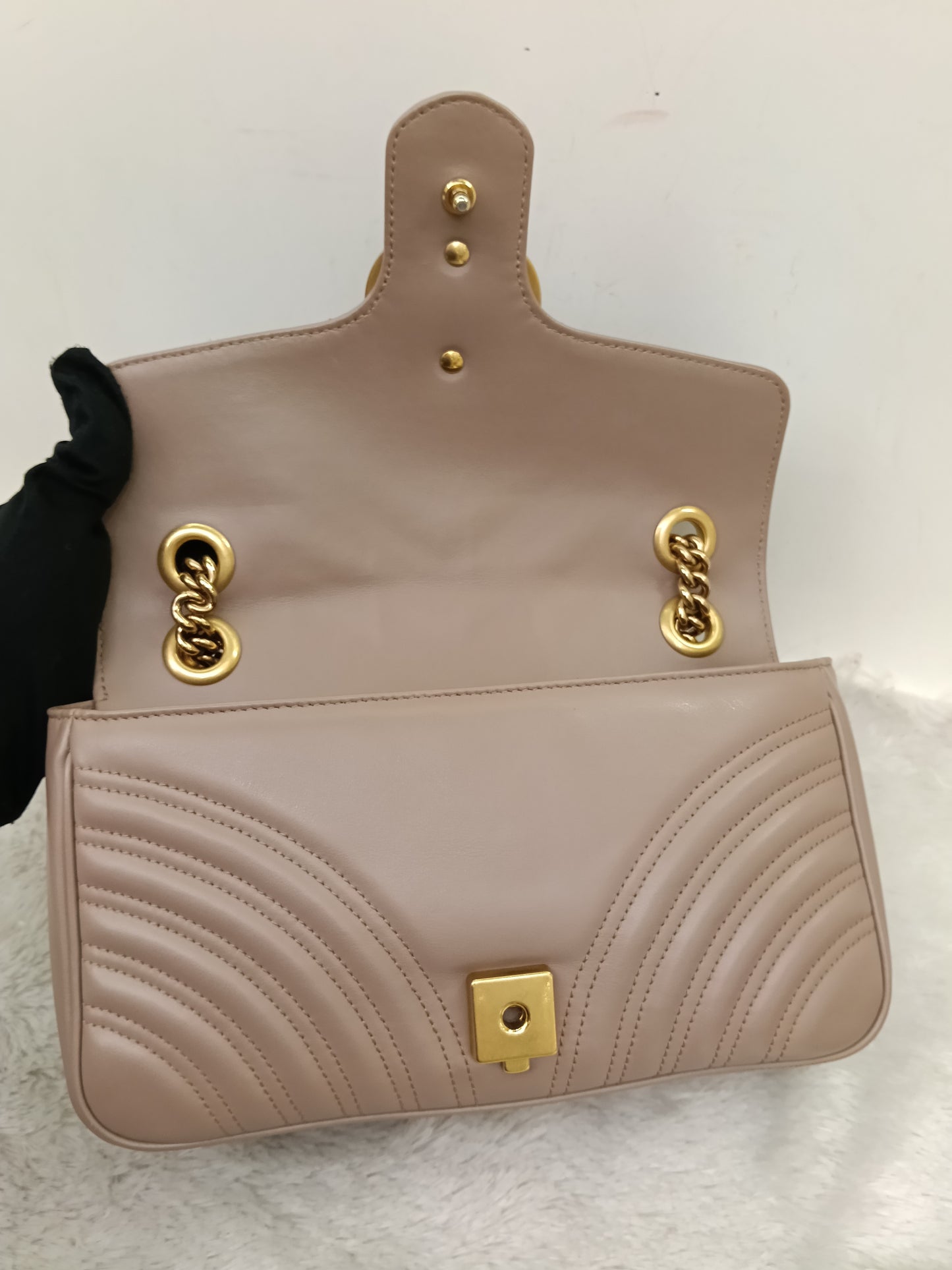 Gucci Marmont Small Nude GHW