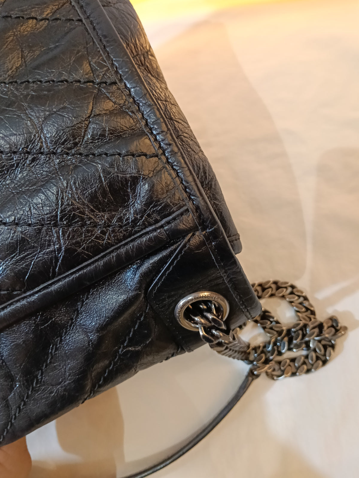 YsL Niki Medium Calfskin Black RHW 2019