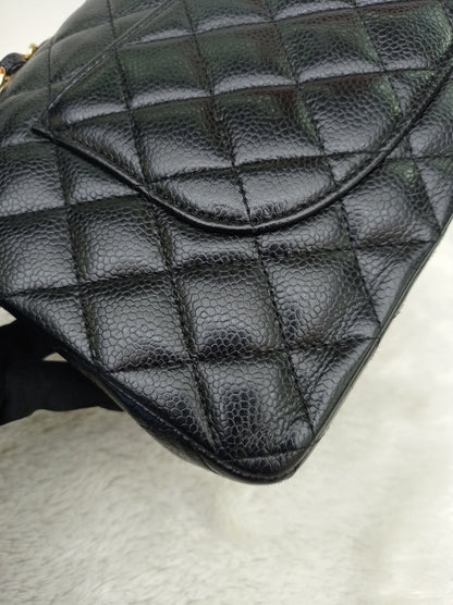 Chanel Medium Caviar Black GHW DF #21