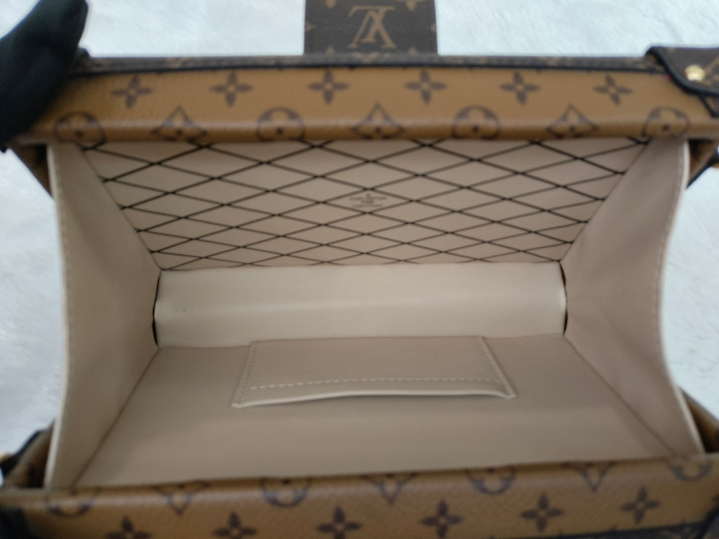 LV Petite Malle Trunk Monogram Reverse 2017