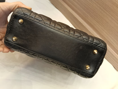 Lady Dior Small Lamb Black GHW 2019