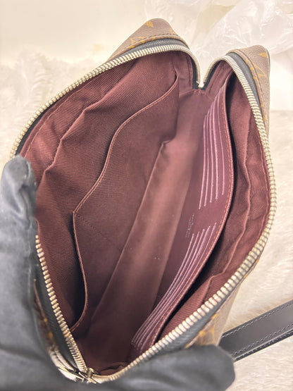 LV Kasai Clutch Monogram Macassar 2019