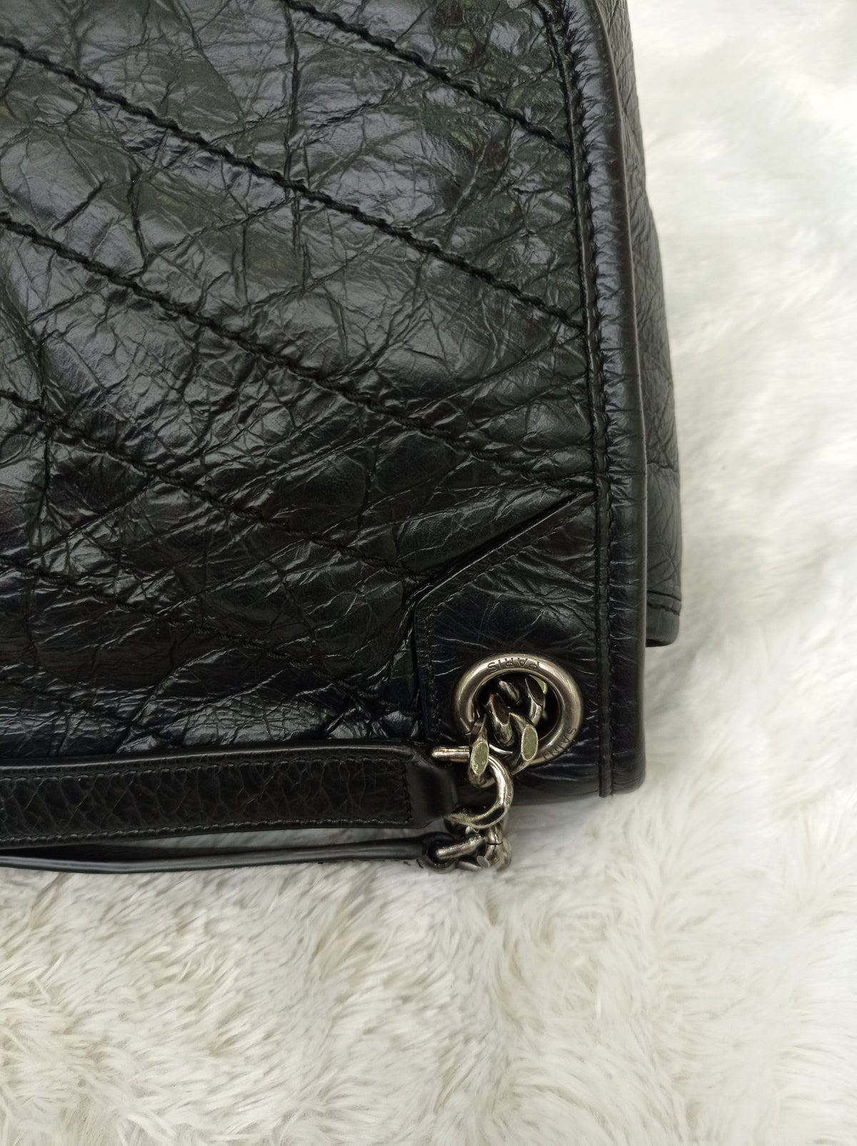 YsL Niki Medium Calfskin Black RHW 2018