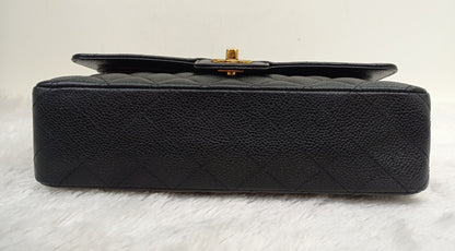 Chanel Medium Caviar Black GHW DF (CHIP)