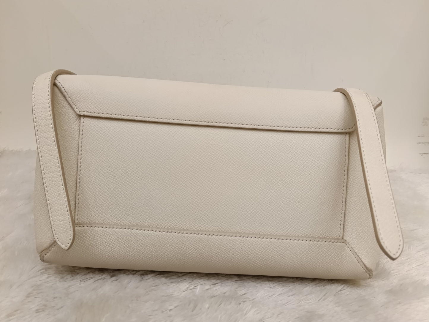 Celine Micro Belt Grained White GHW 2017