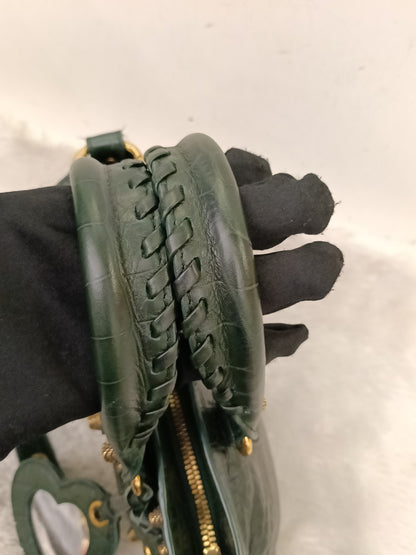 Balenciaga Neo Cagole Small Croco Green RGHW 2023
