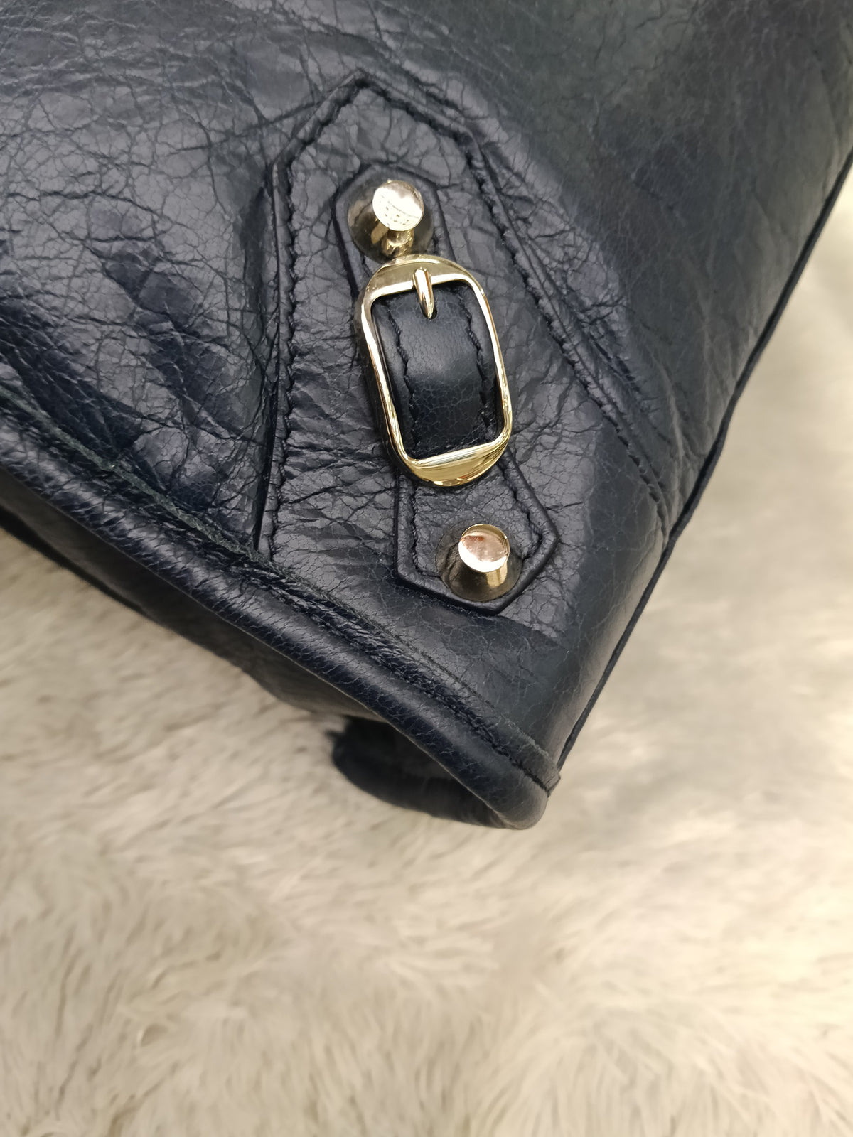 Balenciaga Small City Classic Blue Nuit SHW 2018