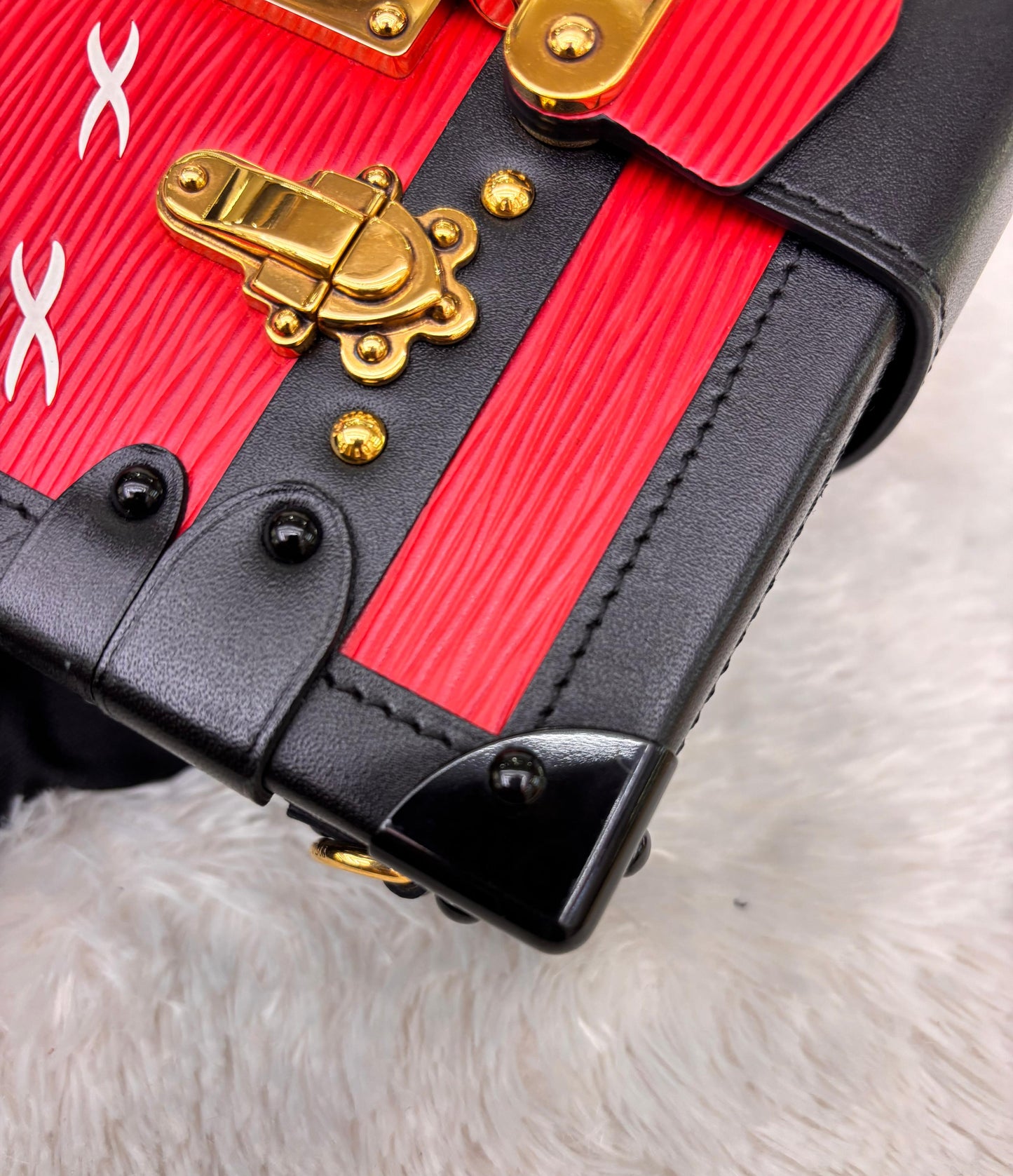 LV Petite Malle Epi Coquelicot Black 2015