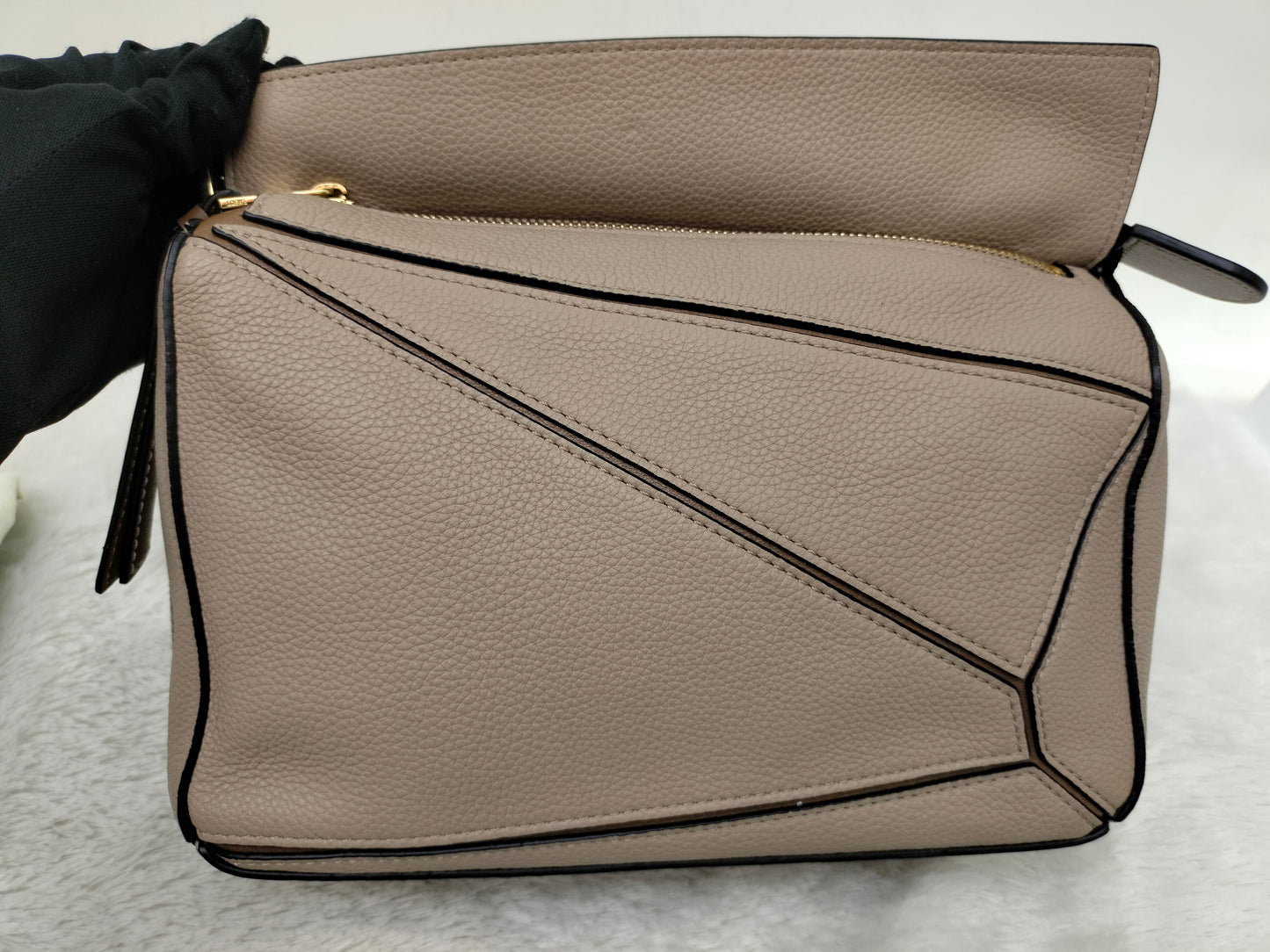 Loewe Puzzle Small Grained Sand Mink GHW 2020