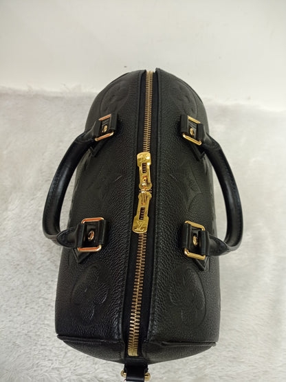LV Speedy 25 Bandou NV Monogram Empreinte Noir 2023 (CHIP)