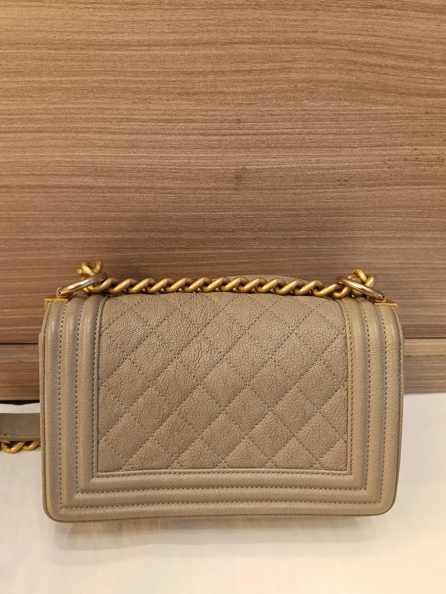 Chanel Boy 20 Caviar Taupe GHW #27