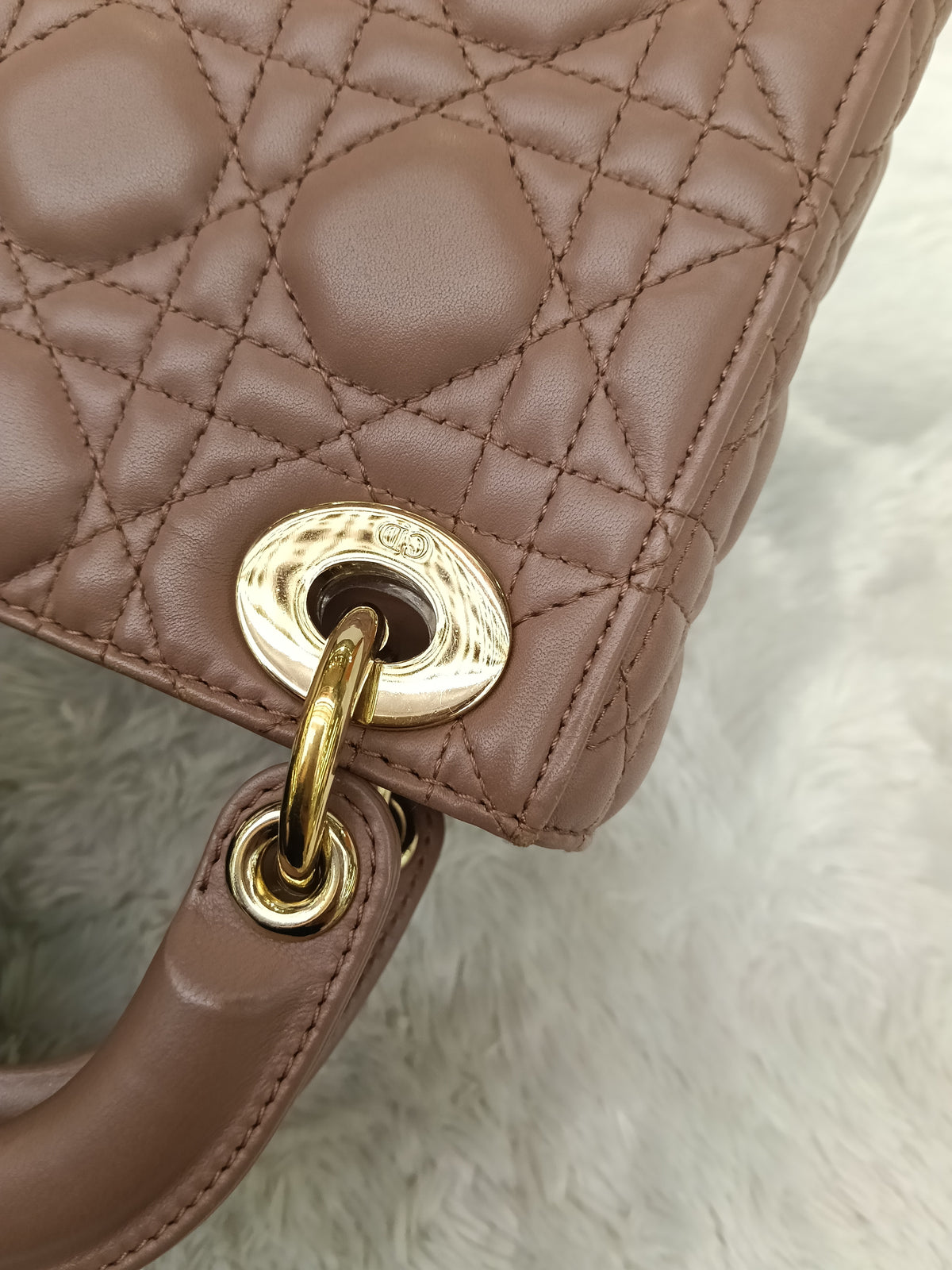 Lady Dior Mini Lamb Fard GHW 2019