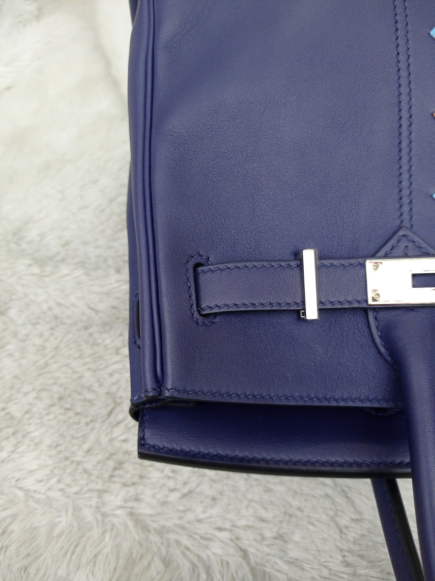 B30 Tressage Swift Epsom Bleu Encre Bleu Du Nord PHW #D