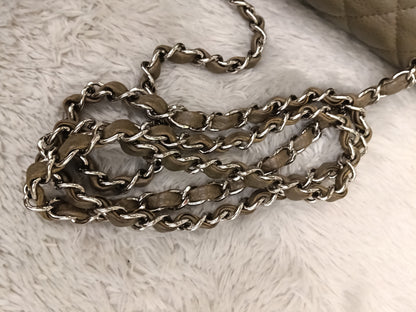 Chanel Mini Rectangular Caviar Khaki SHW SF #17