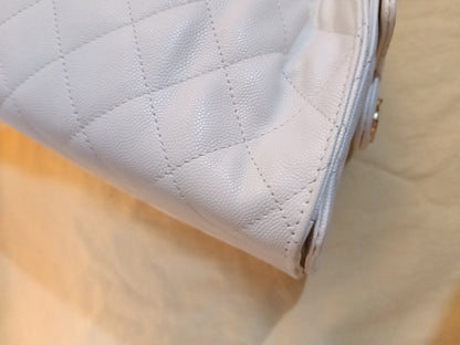 Chanel C25 Small Caviar White GHW 2025 (CHIP)