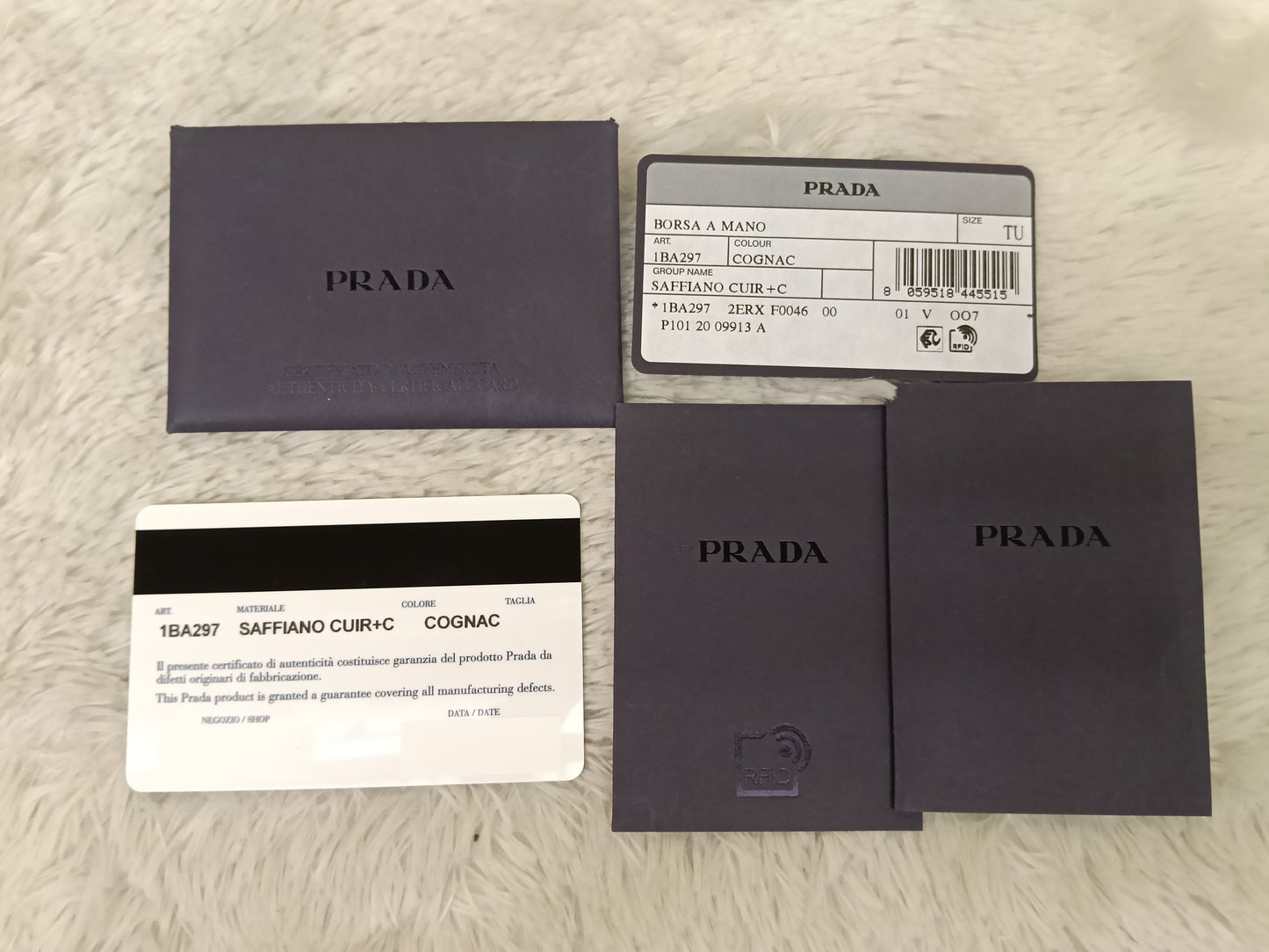 Prada Saffiano Cuir+C Cognac GHW