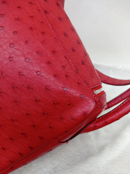 Lindy 26 Ostrich Rouge De Coeur PHW #X