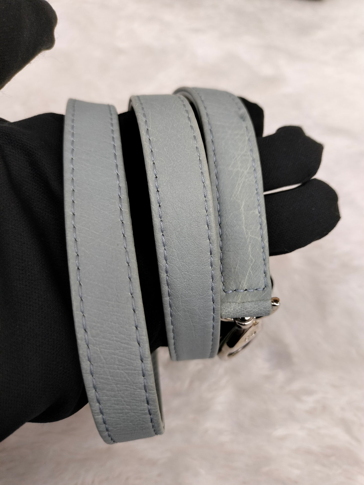 Lady Dior Medium Ostrich Baby Blue SHW 2017