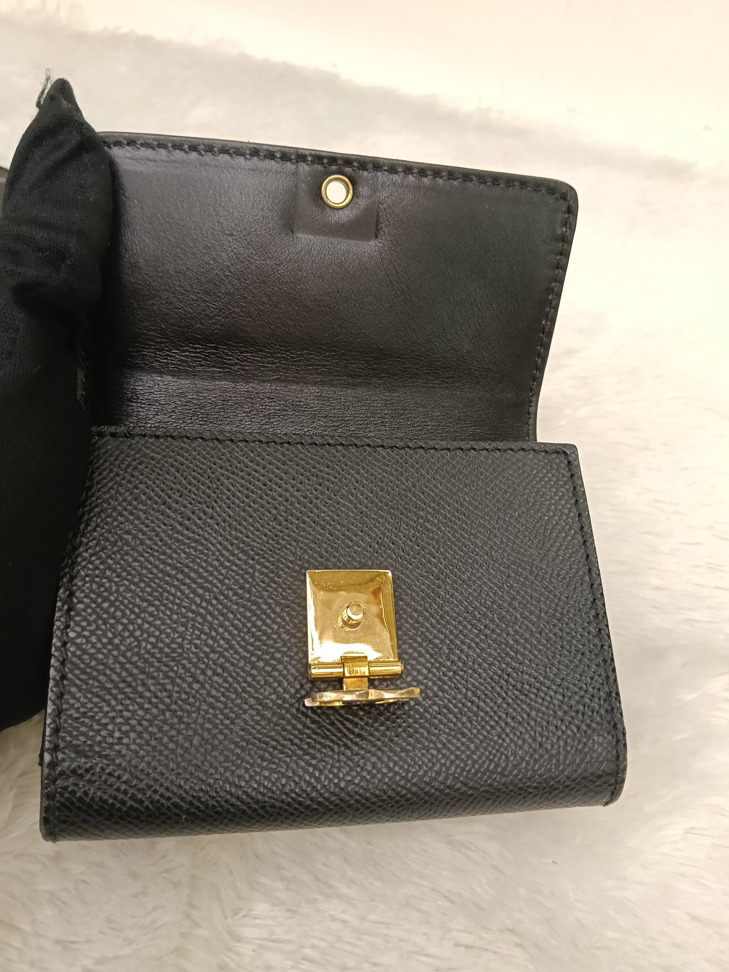 Chanel Trifold Wallet Caviar Black GHW #5