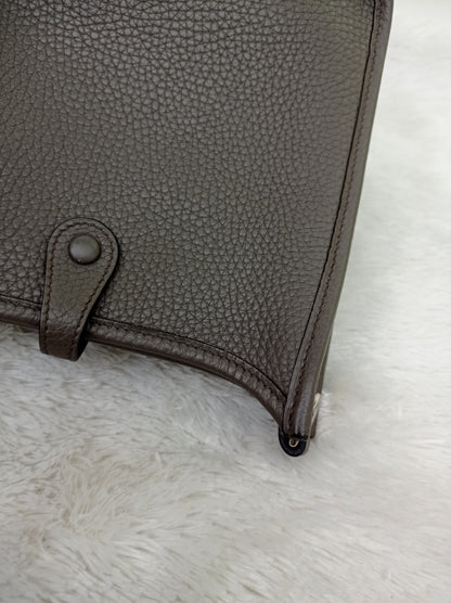Hermes Mini Evelyne Clem Etain PHW #X