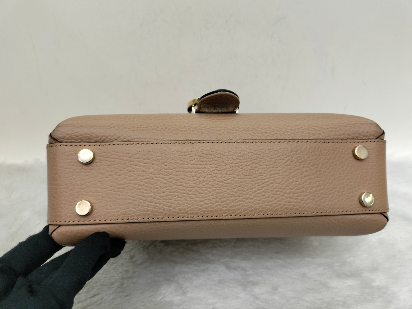 Gucci Interlocking Top Handle Beige GHW