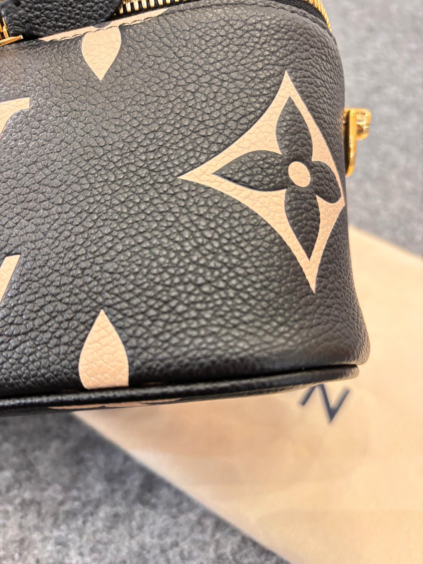 LV Vanity NV Monogram Empreinte Noir Beige (CHIP)