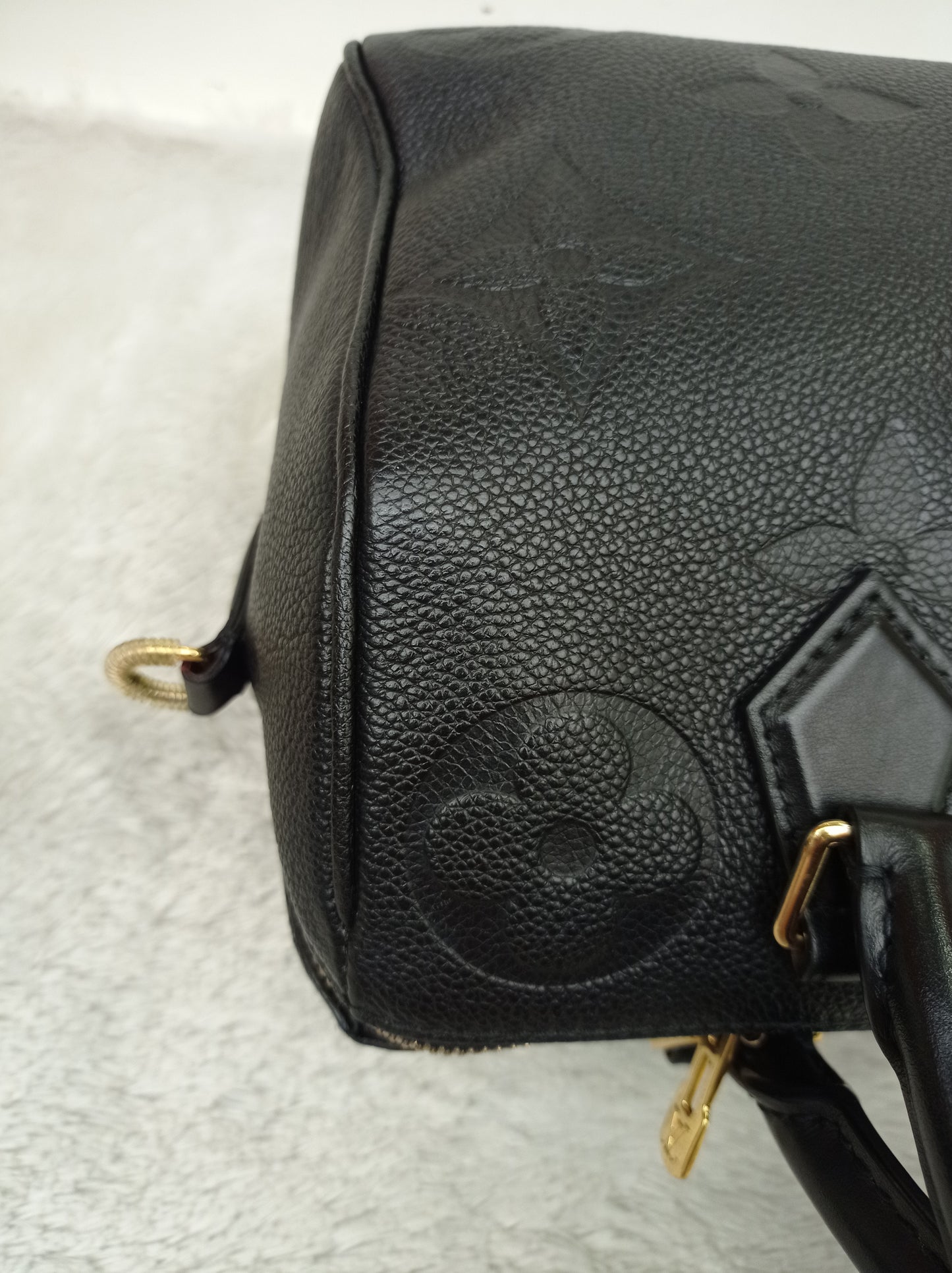 LV Speedy 25 Bandou NV Monogram Empreinte Noir 2023 (CHIP)