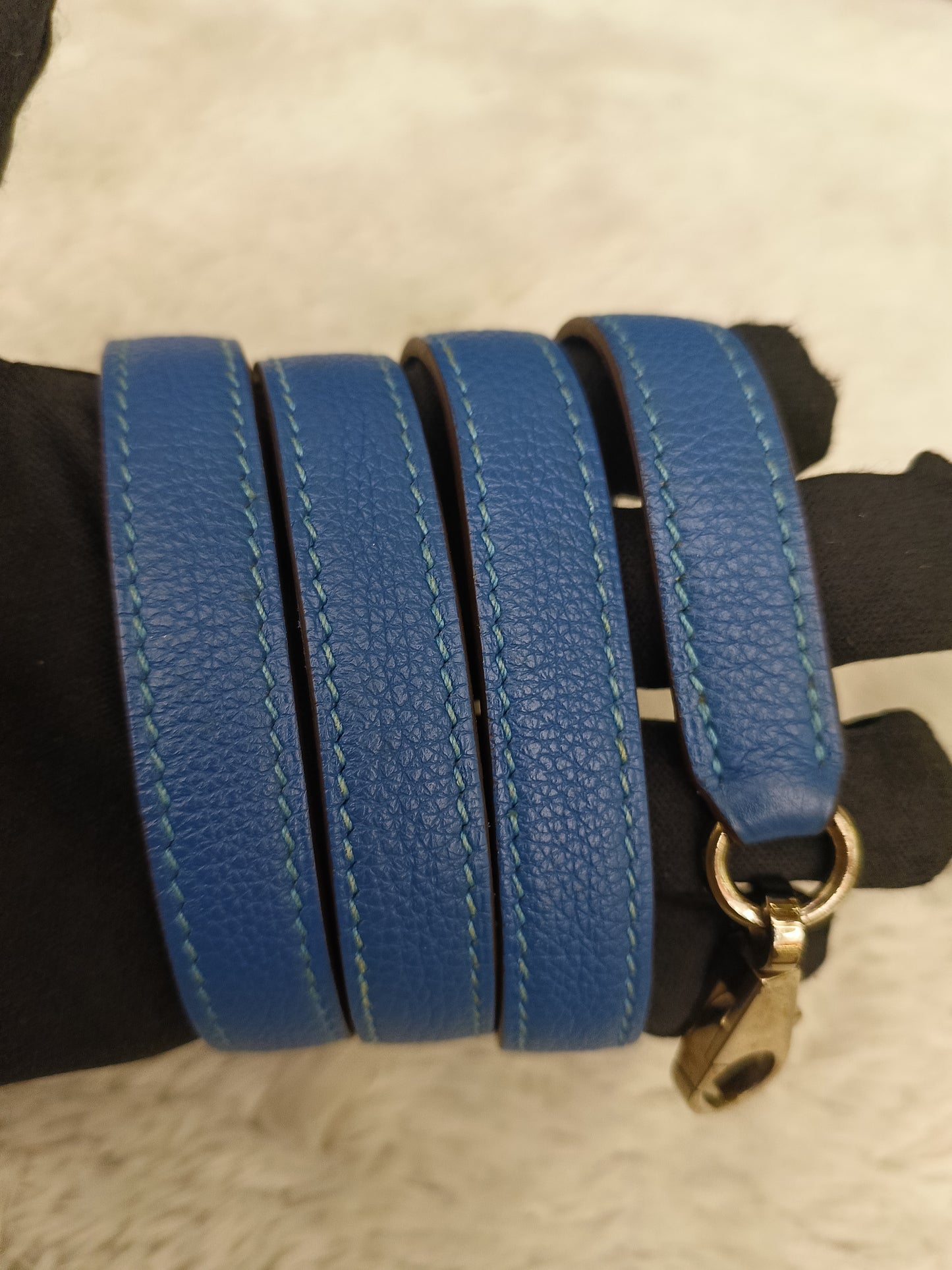K35 Togo Blue Myconos PHW #O square