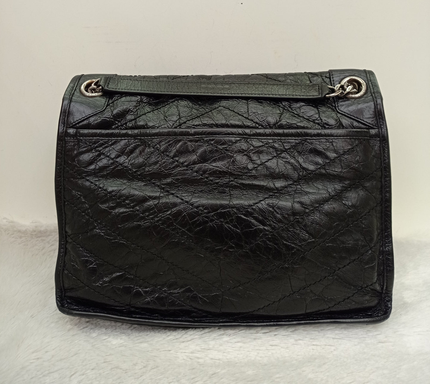 YsL Niki Medium Calfskin Black RHW 2018