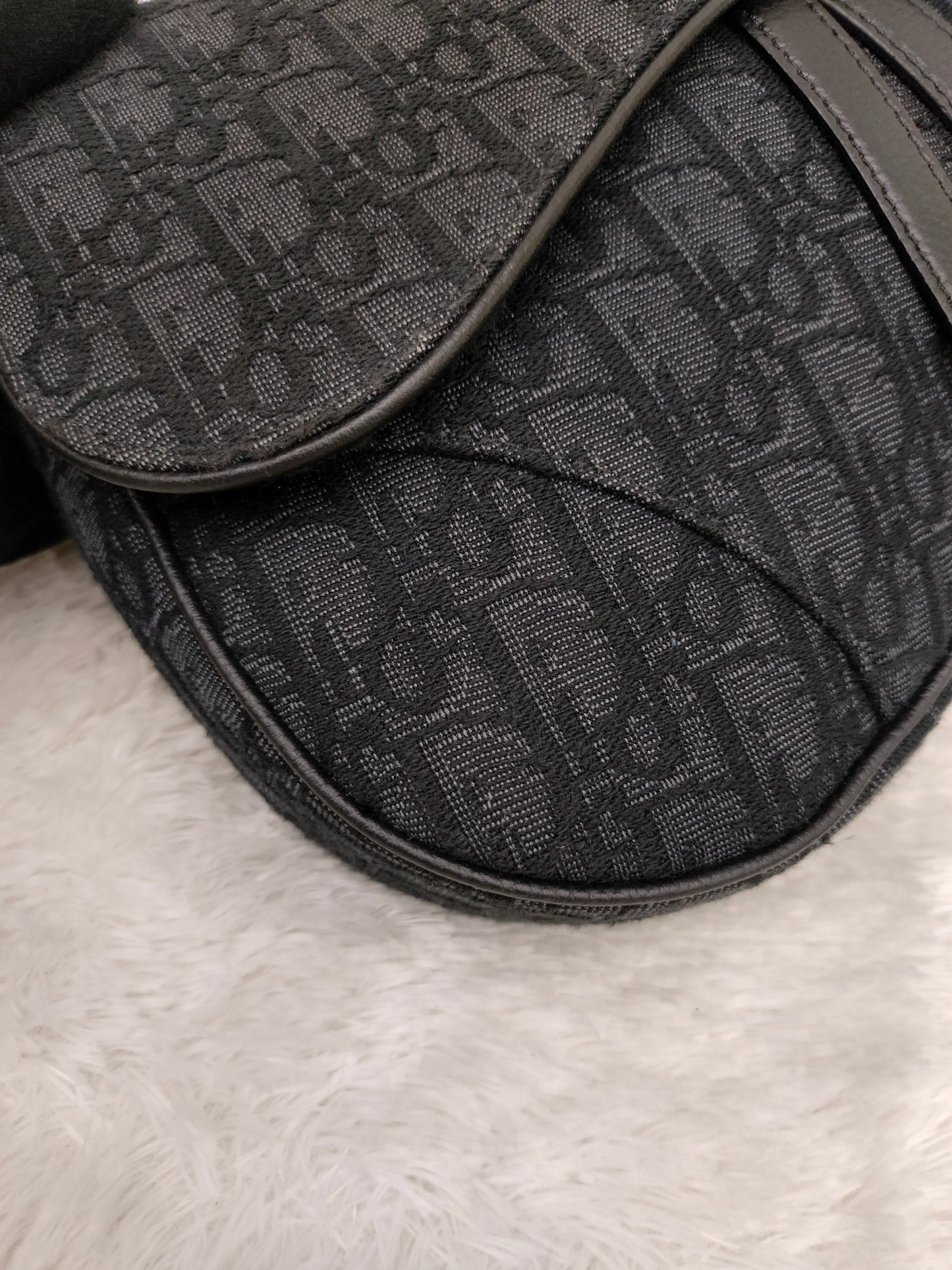 Dior Saddle Men Oblique Jacquard Black 2023