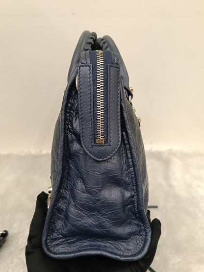 Balenciaga Small City Classic Blue Nuit SHW 2018