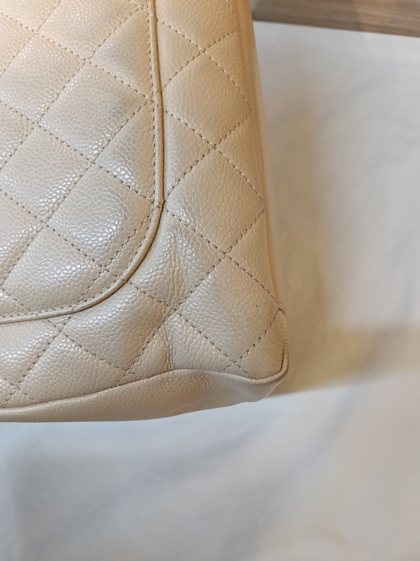 Chanel GST Caviar Beige GHW #16