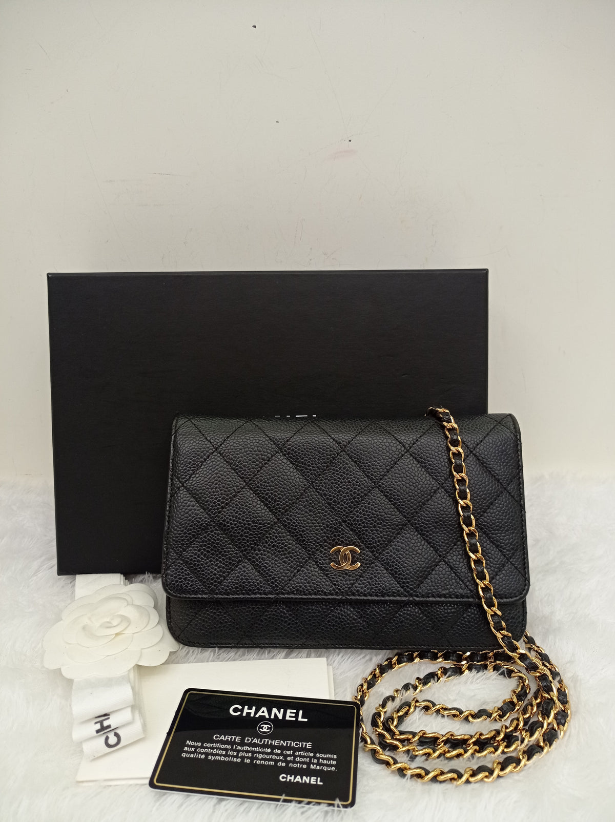 Chanel WOC Caviar Black GHW #27