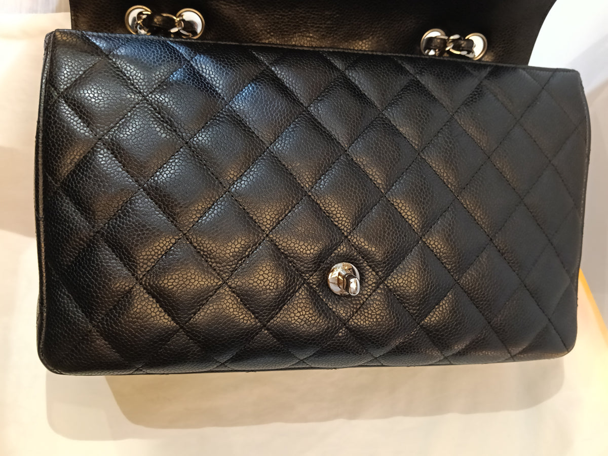 Chanel Jumbo Caviar Black SHW SF #13