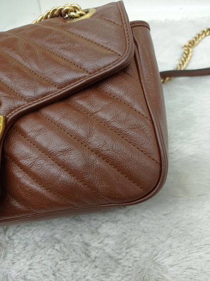 Gucci Marmont Small Brown GHW
