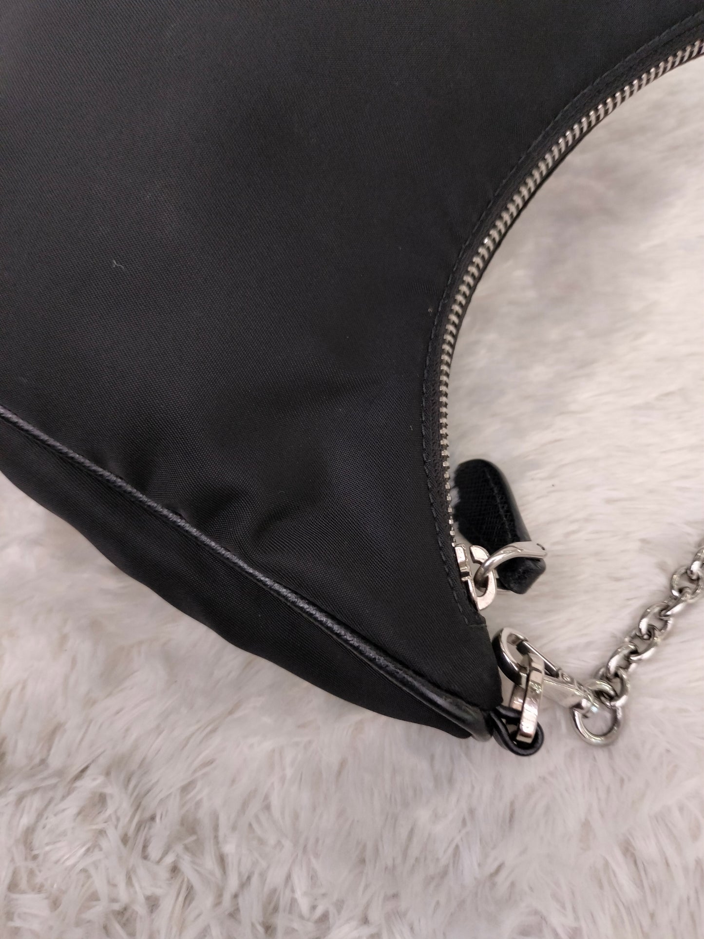 Prada Tessuto Saffian Nero Multi Pochette Re Edition Nylon SHW 2021