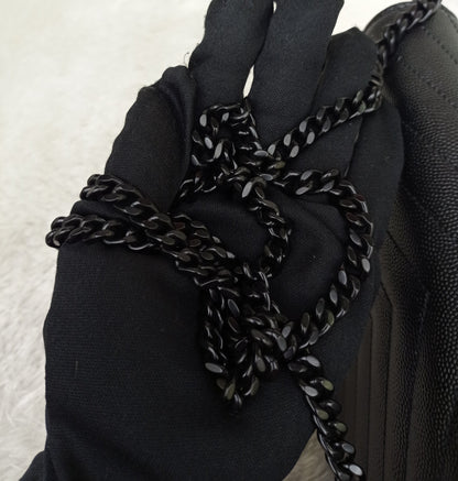 YsL WOC 22 Monogramme Chevron Grained All Black 2022