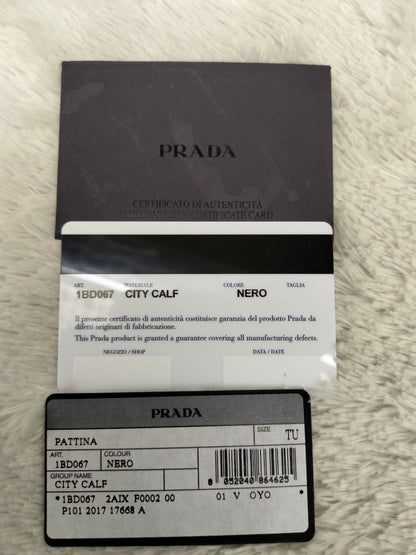 Prada City Calf Nero SHW 2017