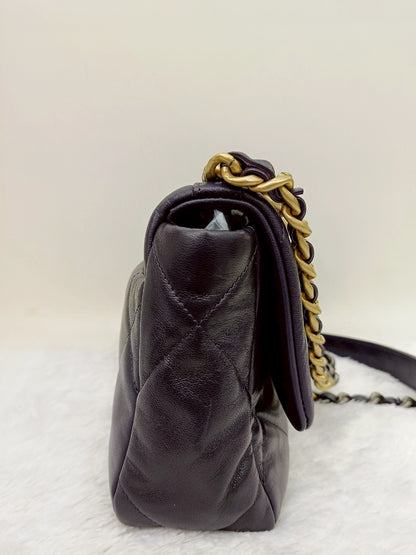Chanel C19 Small Dark Purple GHW #30